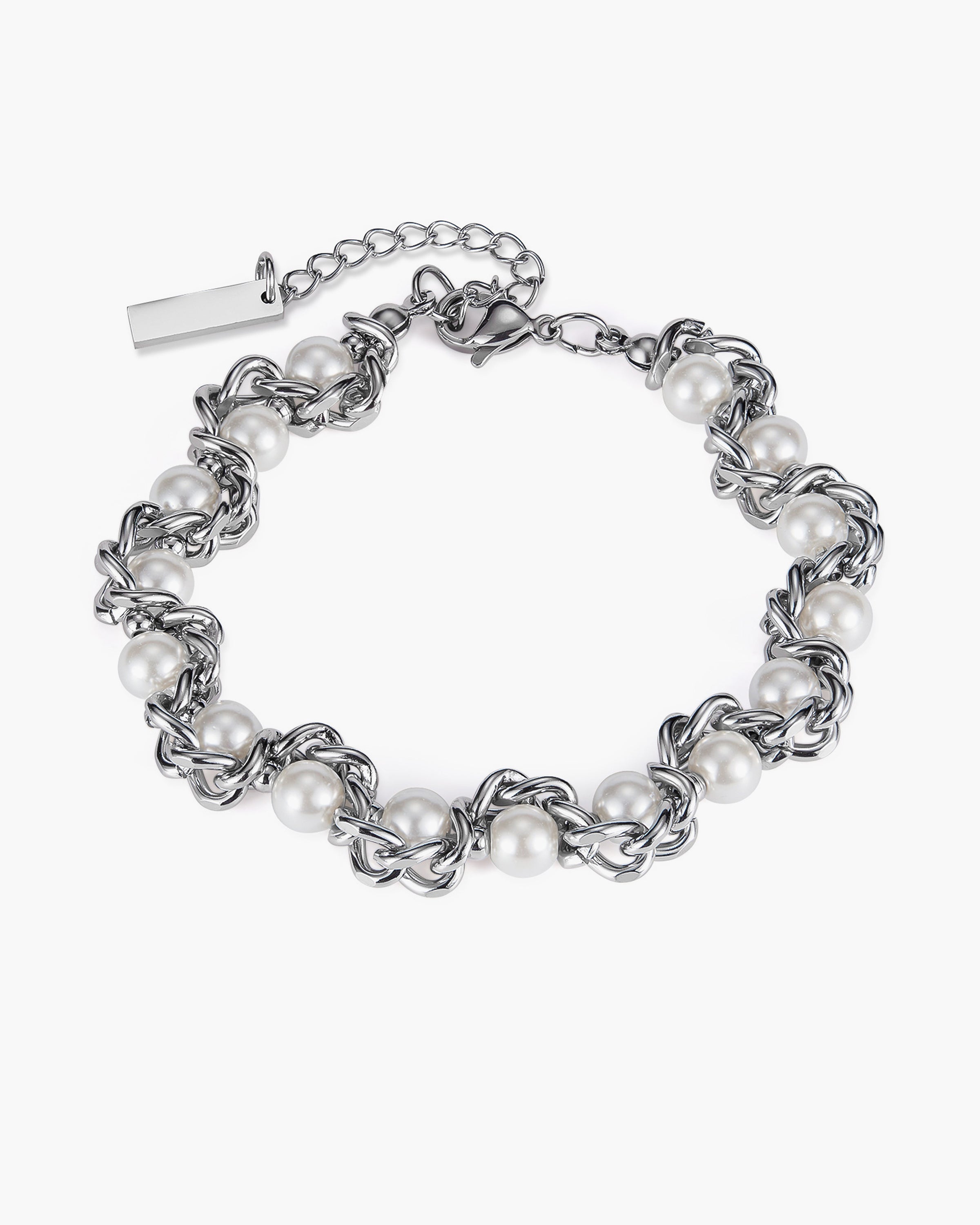 Rigid - Gentle Pearl Chain Bracelet