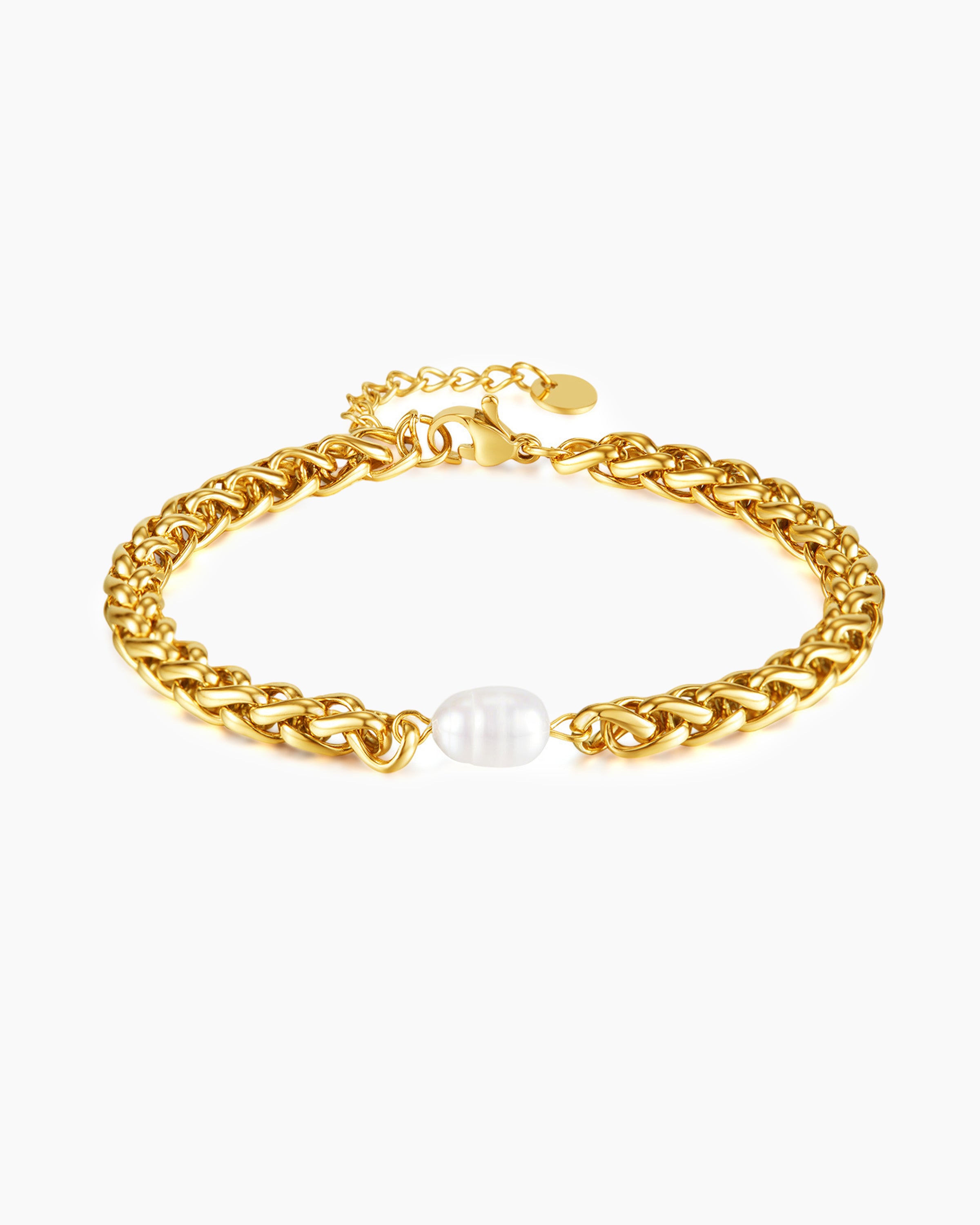 Luminous Pearl Link Bracelet