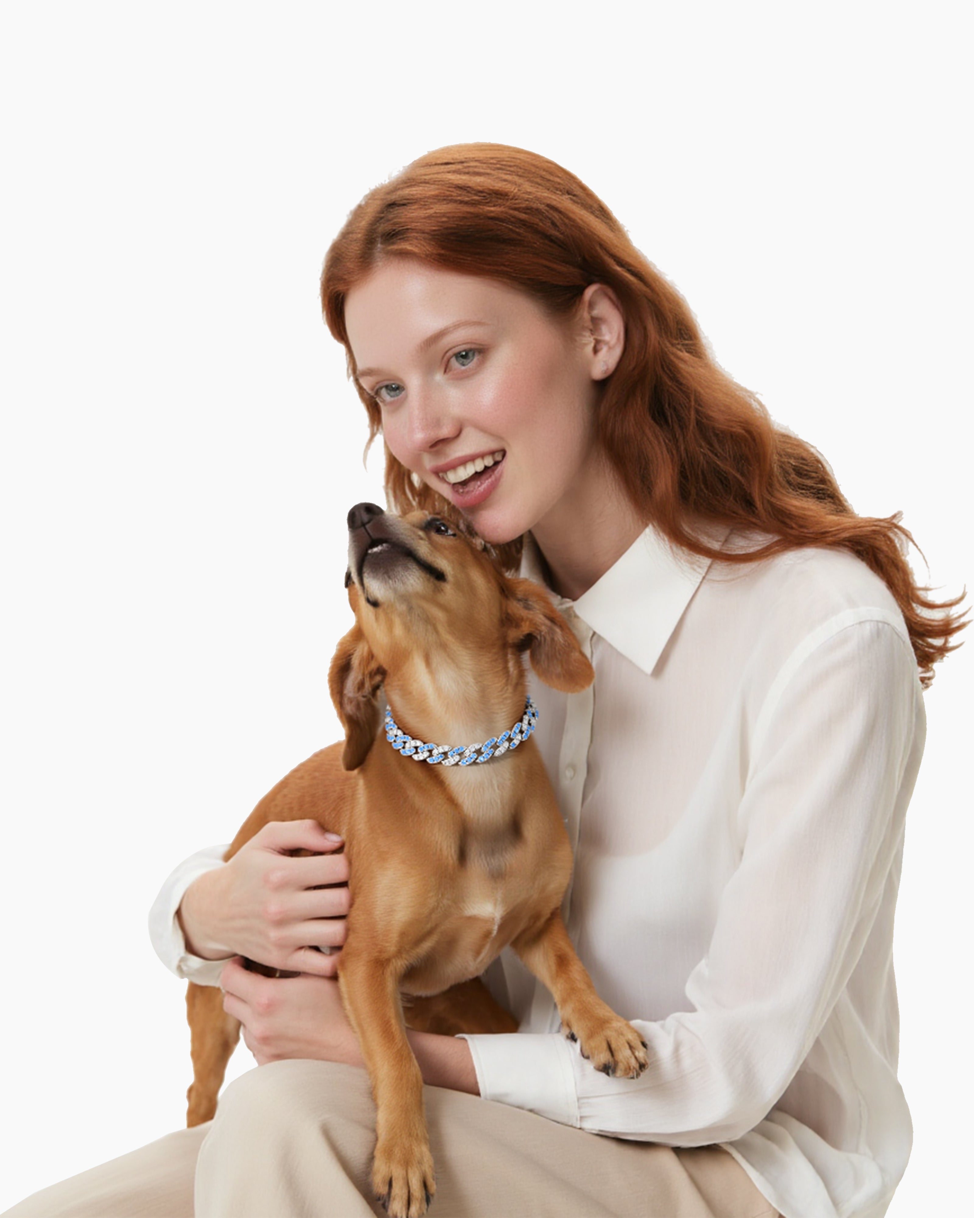 Dazzling Interlaced Crystal Pet Collar
