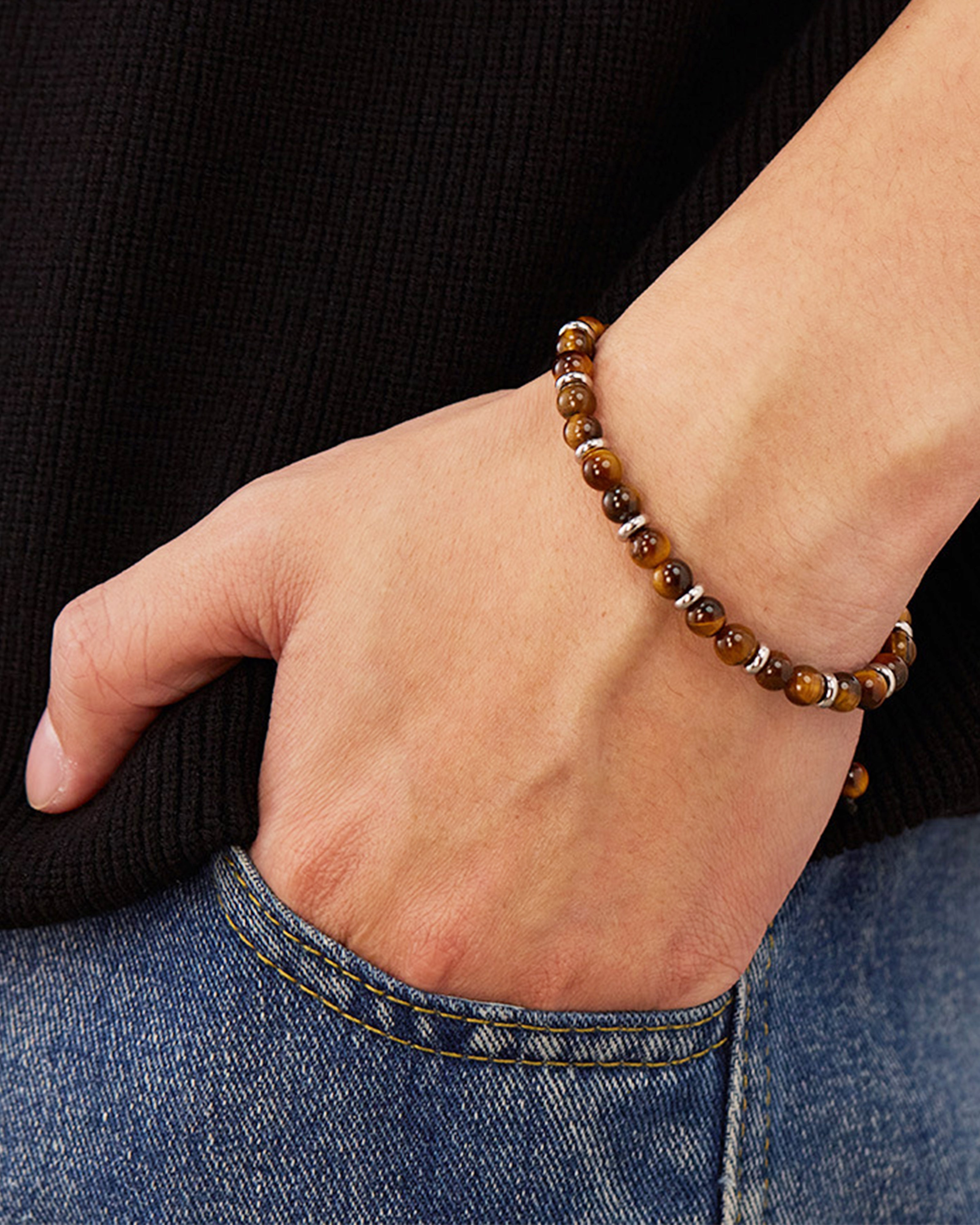 Tiger - Eye Charm Bracelet
