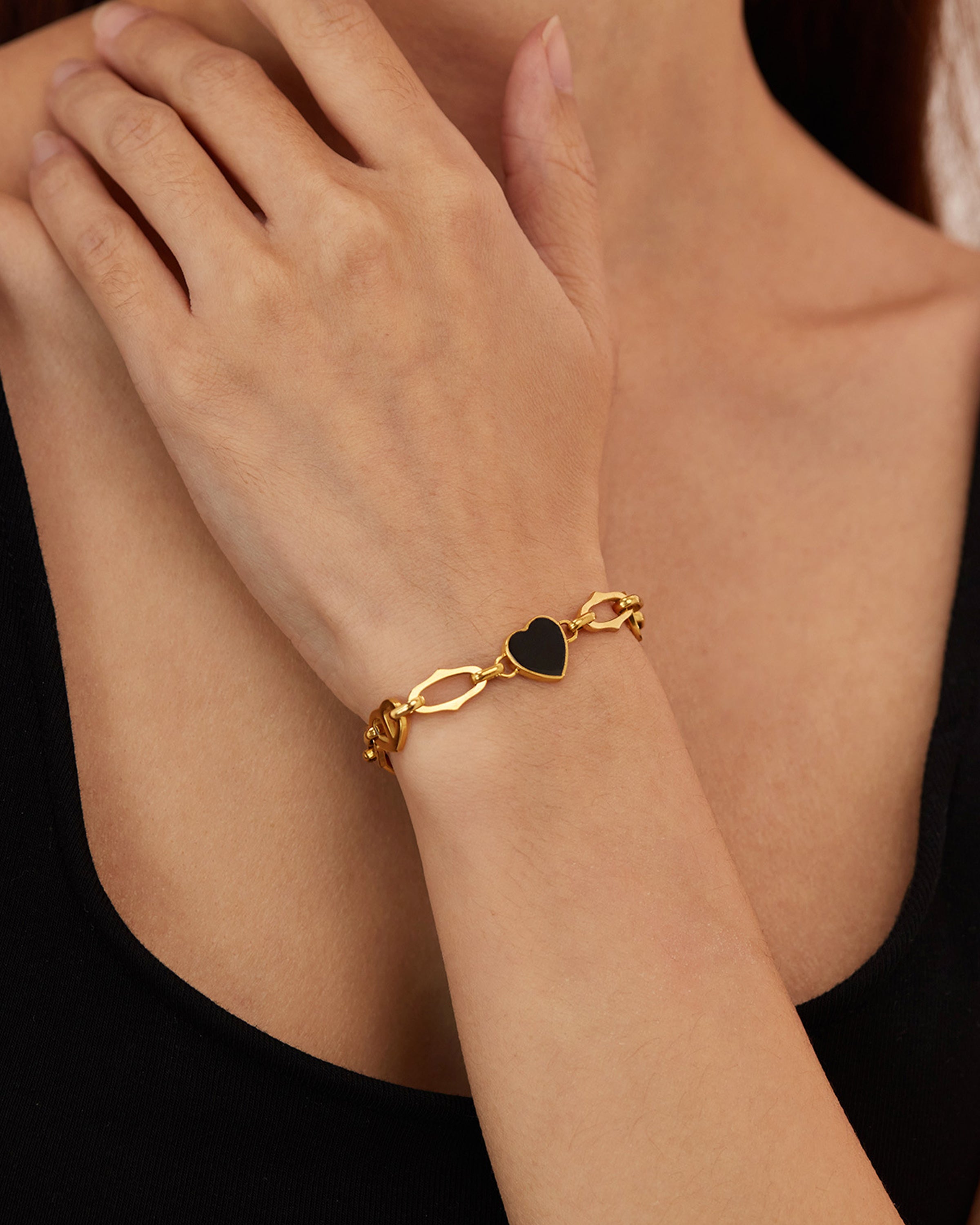Black Heart Bracelet