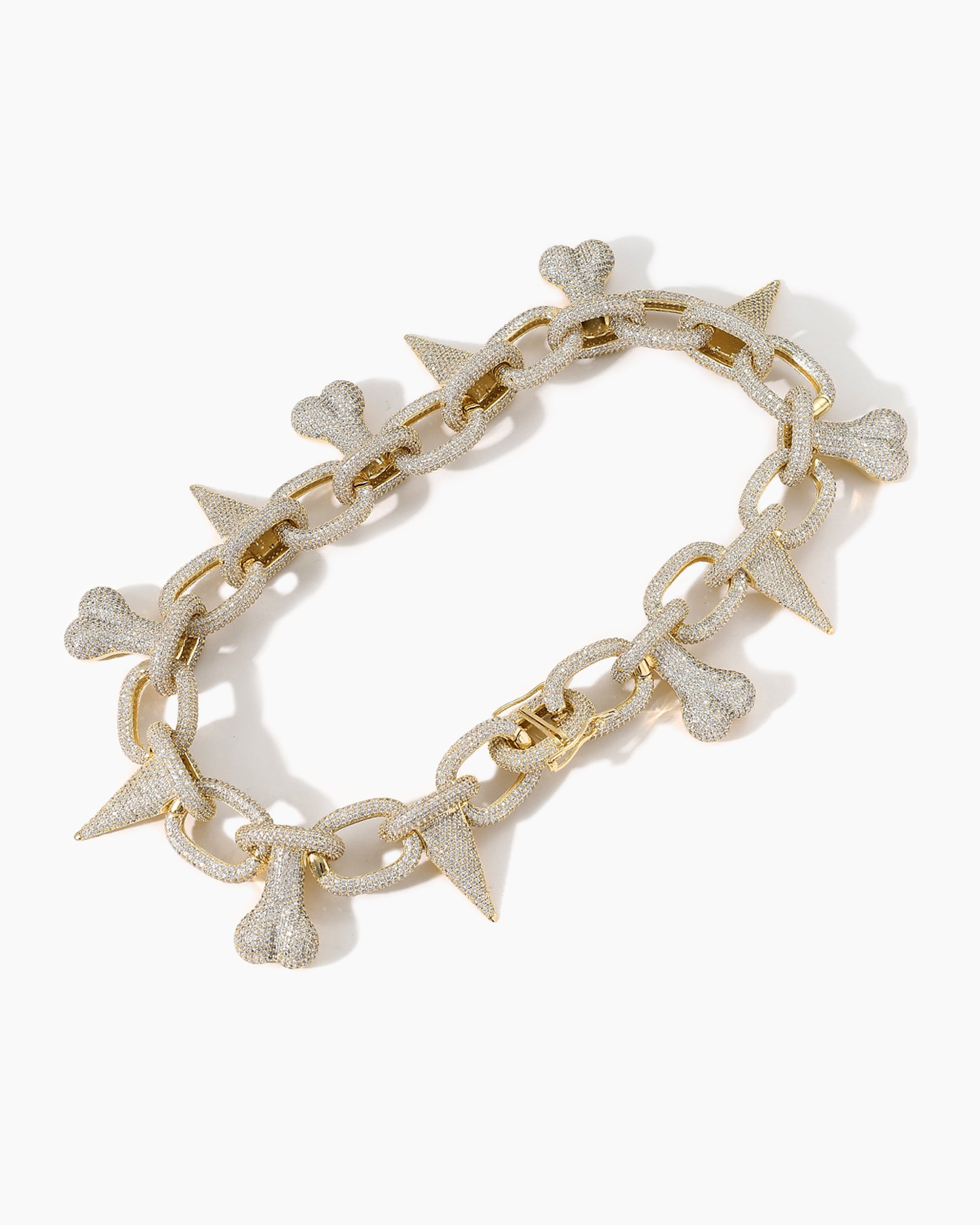 Close-up of EdgeBone dog necklace bone pendant, showing premium craftsmanship and quality material.