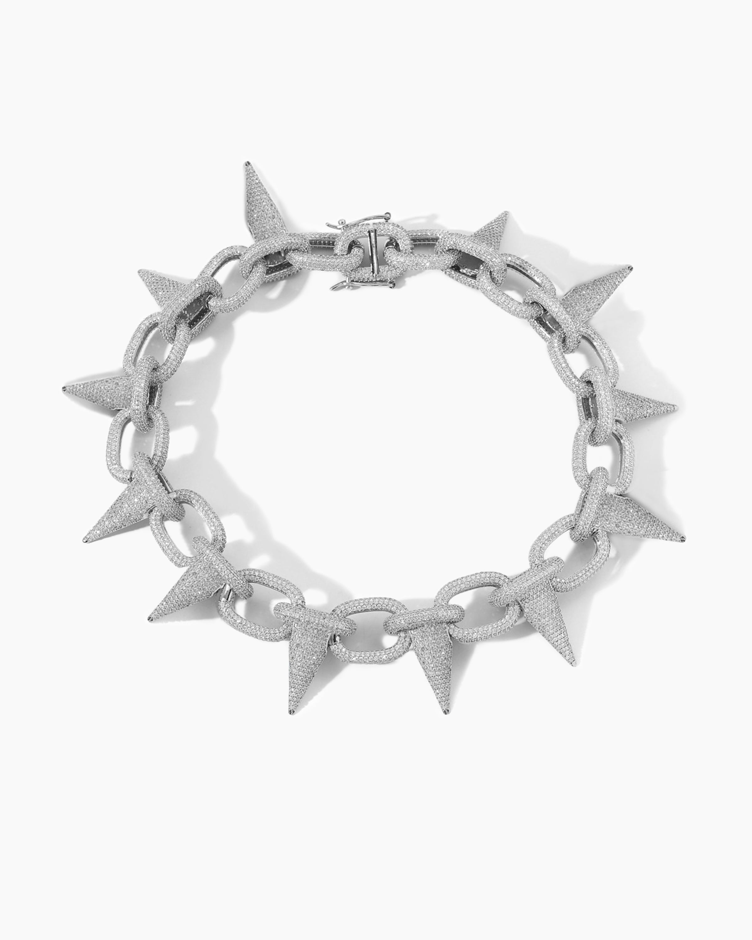 Edgy punk dog necklace with metal spikes, adjustable and comfortable collar for stylish small and medium dogs