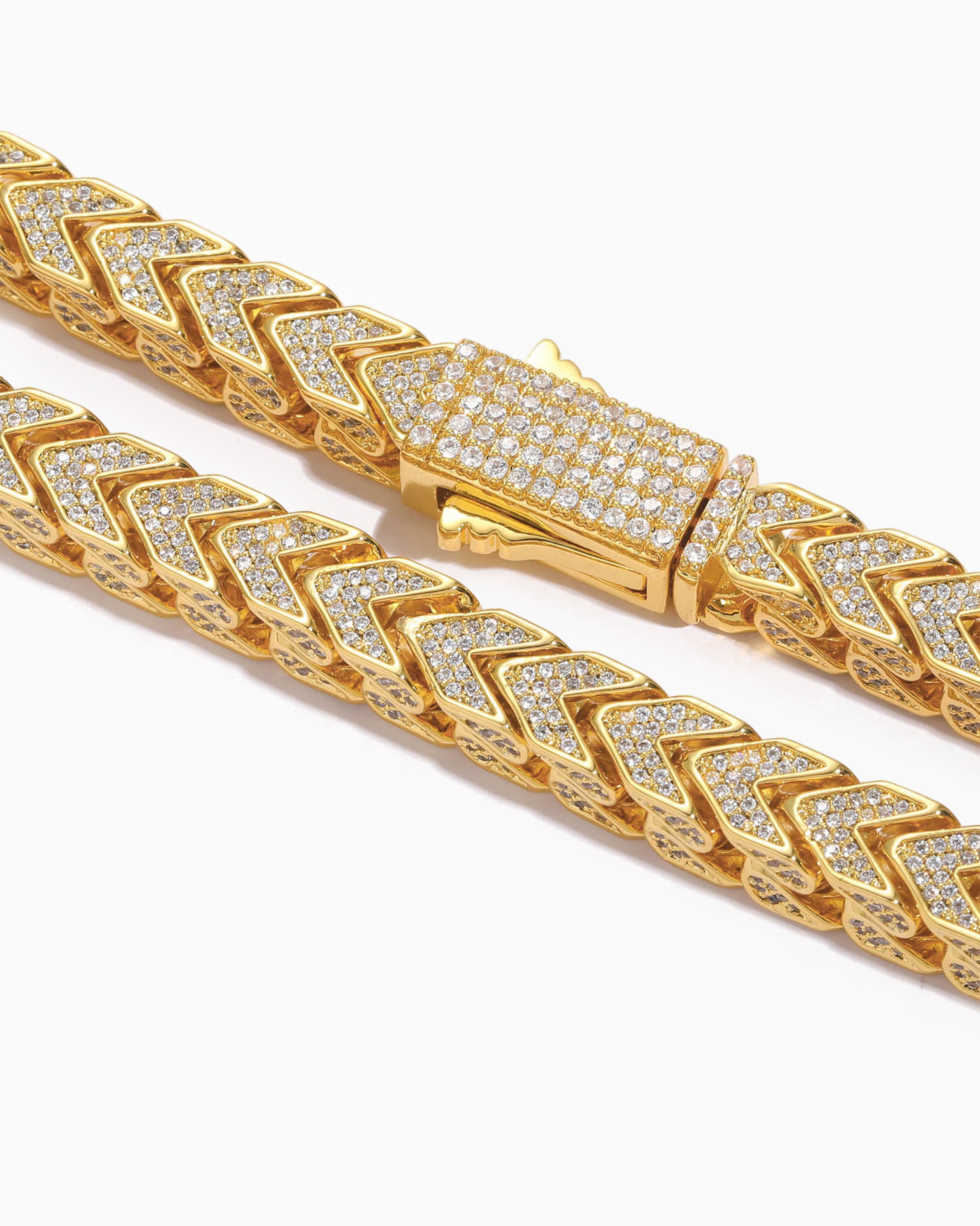 Dazzstar 18K pet collar necklace, premium gold dog jewelry accessory